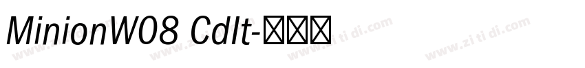 MinionW08 CdIt字体转换